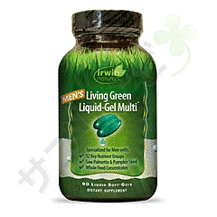 リビンググリーンリキッドジェルマルチ(男性用) 120錠 1本 | (IrwinNaturals)LivingGreen Liquid-GelMulti(Men’s) 120tablets one